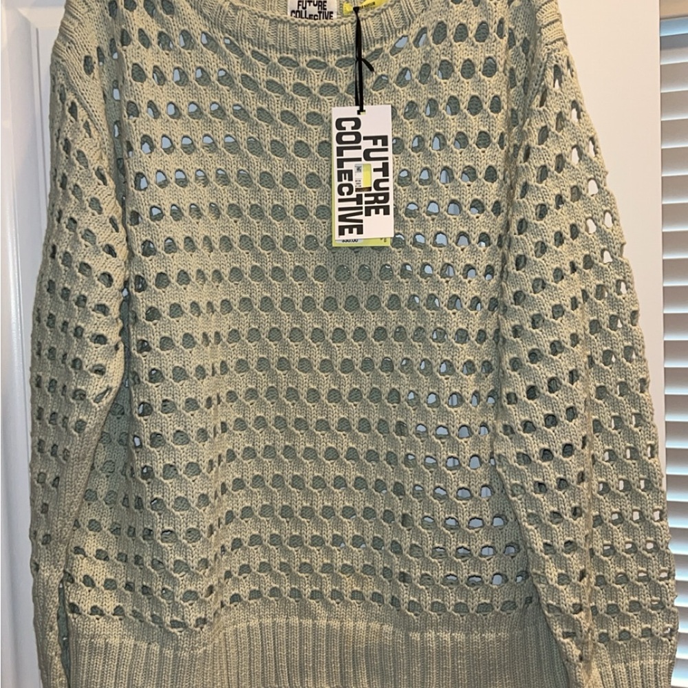 COPY - New woman’s sage green woman’s size xl collective Future sweater.
